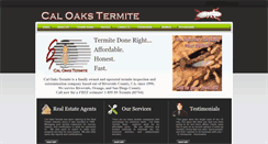 Desktop Screenshot of caloakstermite.com